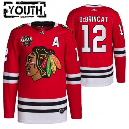 Kinder Eishockey Chicago Blackhawks Trikot Alex DeBrincat 12 2022 NHL All-Star Skills Authentic